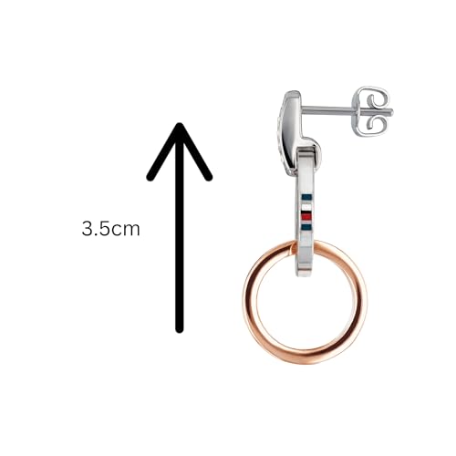 Tommy Hilfiger Jewelry Ohrhänger für Damen aus Edelstahl mit Kristallen
