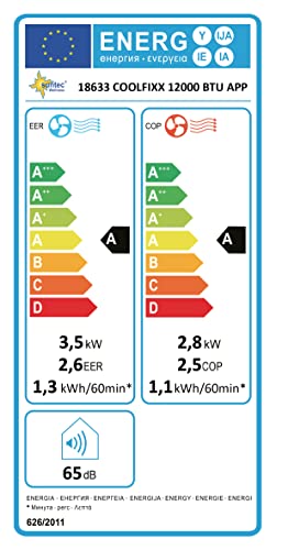 SUNTEC Mobiles Klimagerät (Impuls 3.5 Eco) mit Abluftschlauch: 12.000BTU, Kühler und Entfeuchter