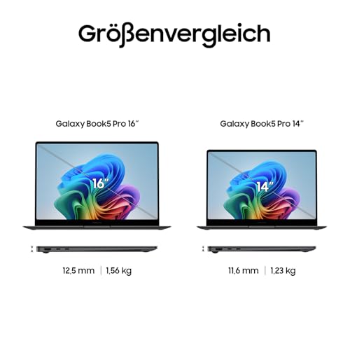 Samsung Galaxy Book5 Pro AI-Laptop - i7 Ultra Prozessor, 16GB RAM, 512GB Speicher, Copilot