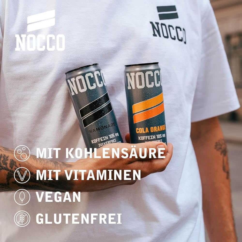 NOCCO Energy Drink (24er 330ml Mix-Pack) inkl. Pfand: Vegan mit Koffein & Vitaminen