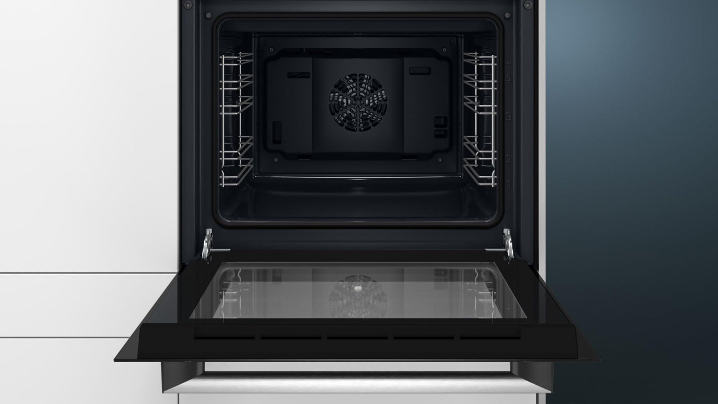 Siemens (HB113FBS1) iQ100 Einbau-Backofen, 60 x 60cm | 3D Heißluft, LED Display