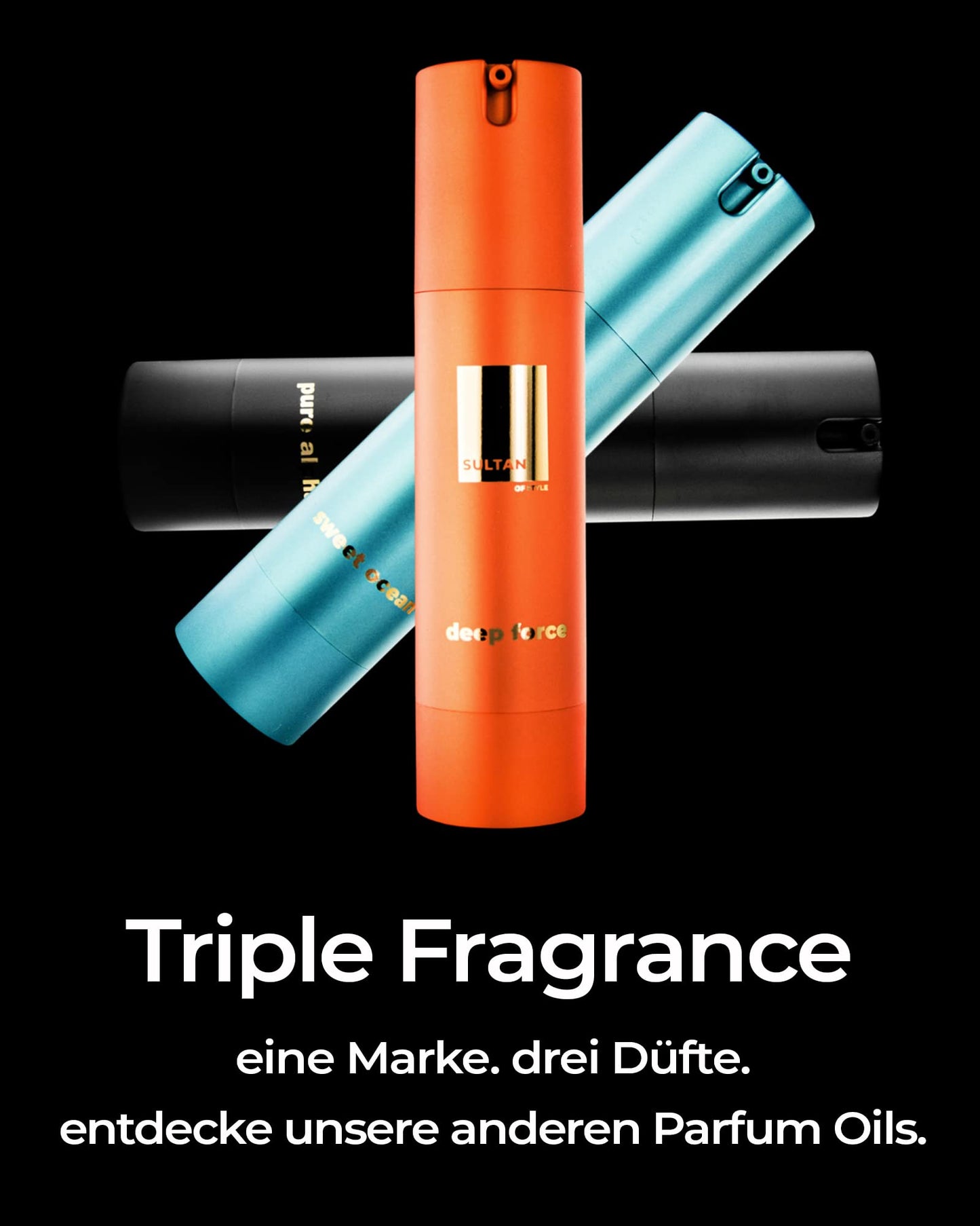 Sultan of Style 'Pure Alpha' Perfume Oil for Men | Spicy & Fresh Fragrance: 100% Alcohol-Free