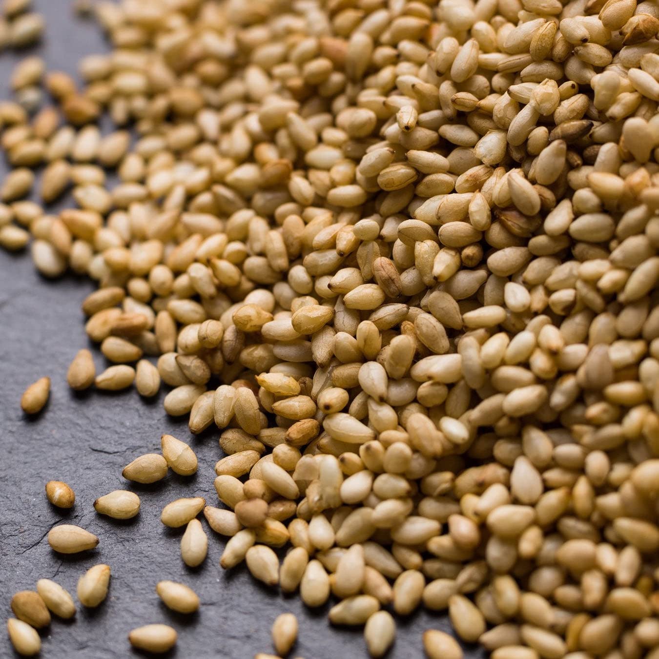 Emma Basic: Roasted white sesame seeds (1kg) with a nutty flavor