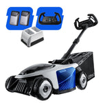 Litheli Easysurge cordless lawn mower including 2x4.0Ah batteries: Self-propelled (2.2-4.7 km/h), brushless motor