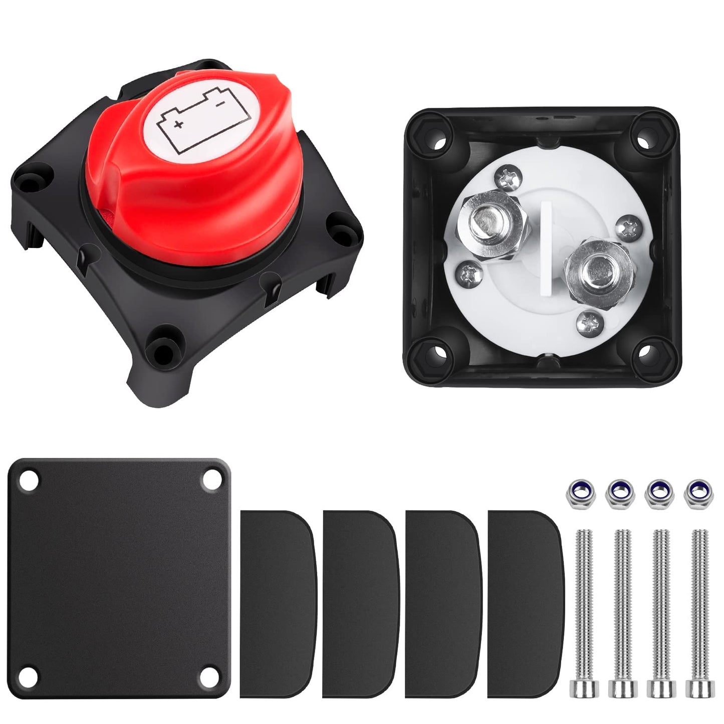 Bolatus battery disconnect switch 12V-24V-48V | 1-2-Both-OFF, 275A battery disconnect master