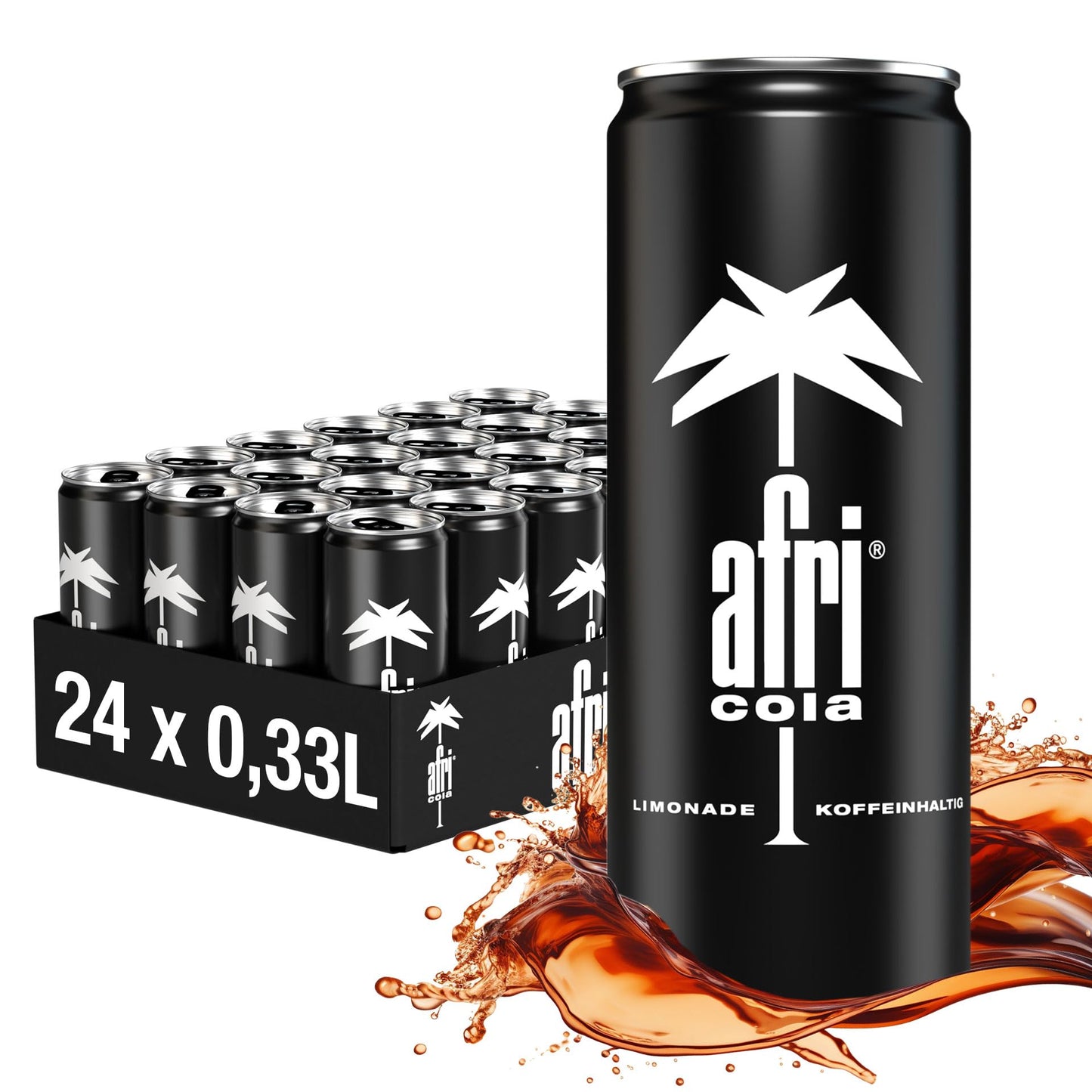 afri cola (24x 330ml) mit einzigartigem afri-Geschmack: EINWEG-Pfand