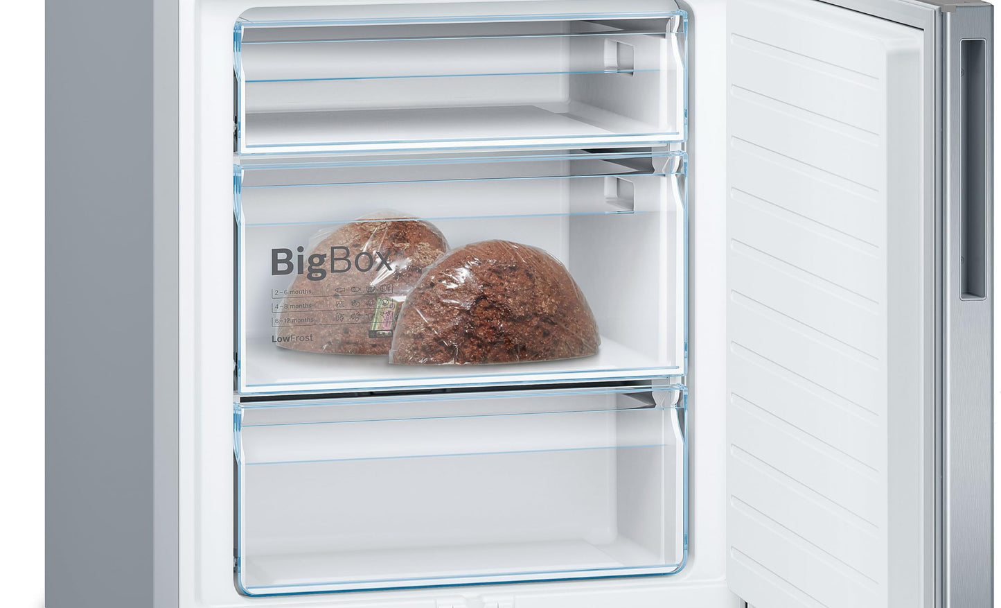 Bosch KGE49AICA Kühl-Gefrier-Kombination XXL VitaFresh: AntiFingerprint