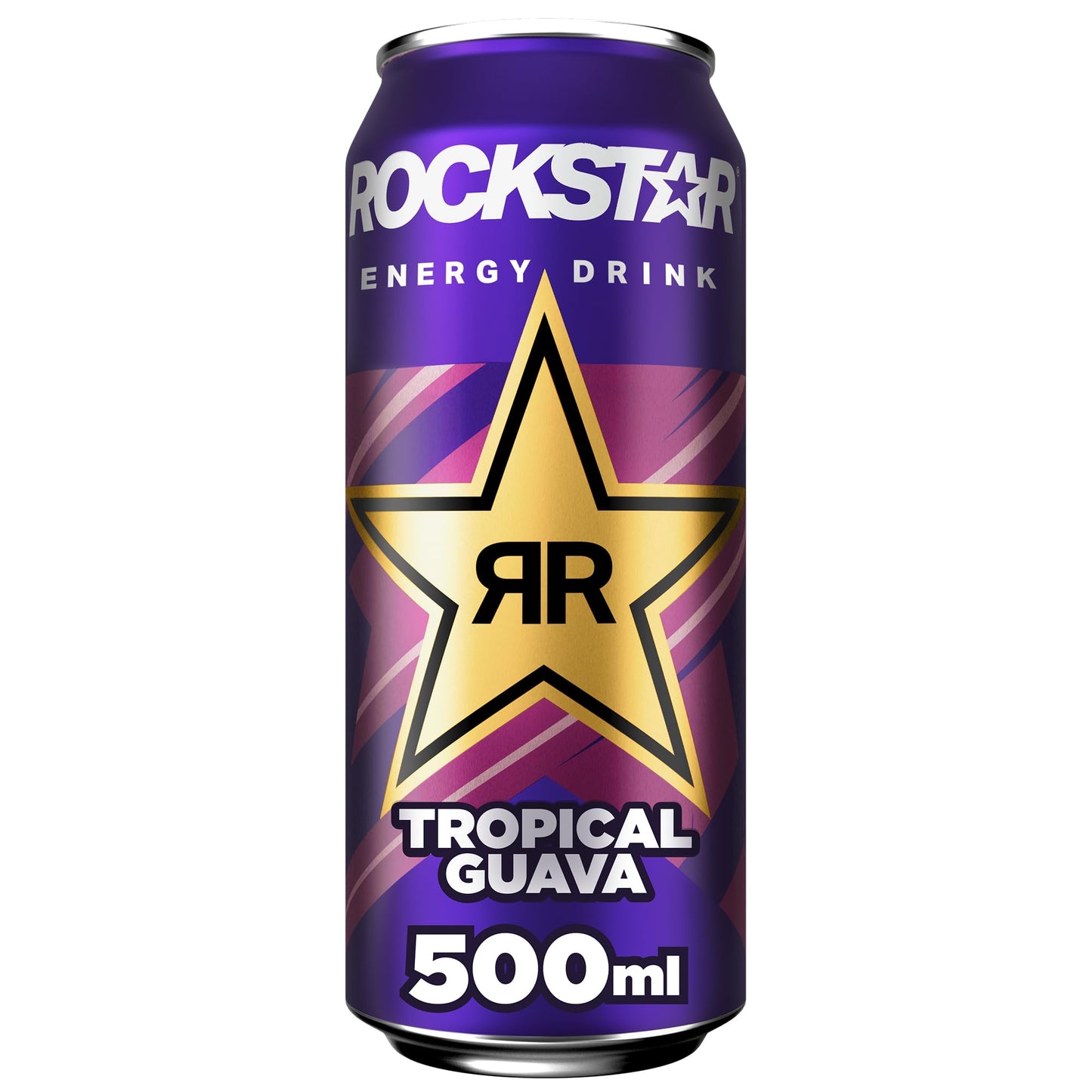 Rockstar Energy Drink (Tropical Guava) 12x 500ml- Erfrischungsgetränk für den Energie Kick