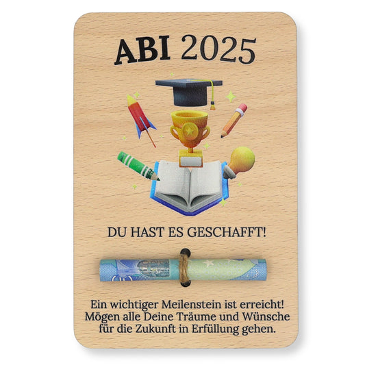 ZUKLA Geldgeschenk-Verpackung 'ABI 2025' (15x10cm): Die kreative Art, Geld zu verschenken