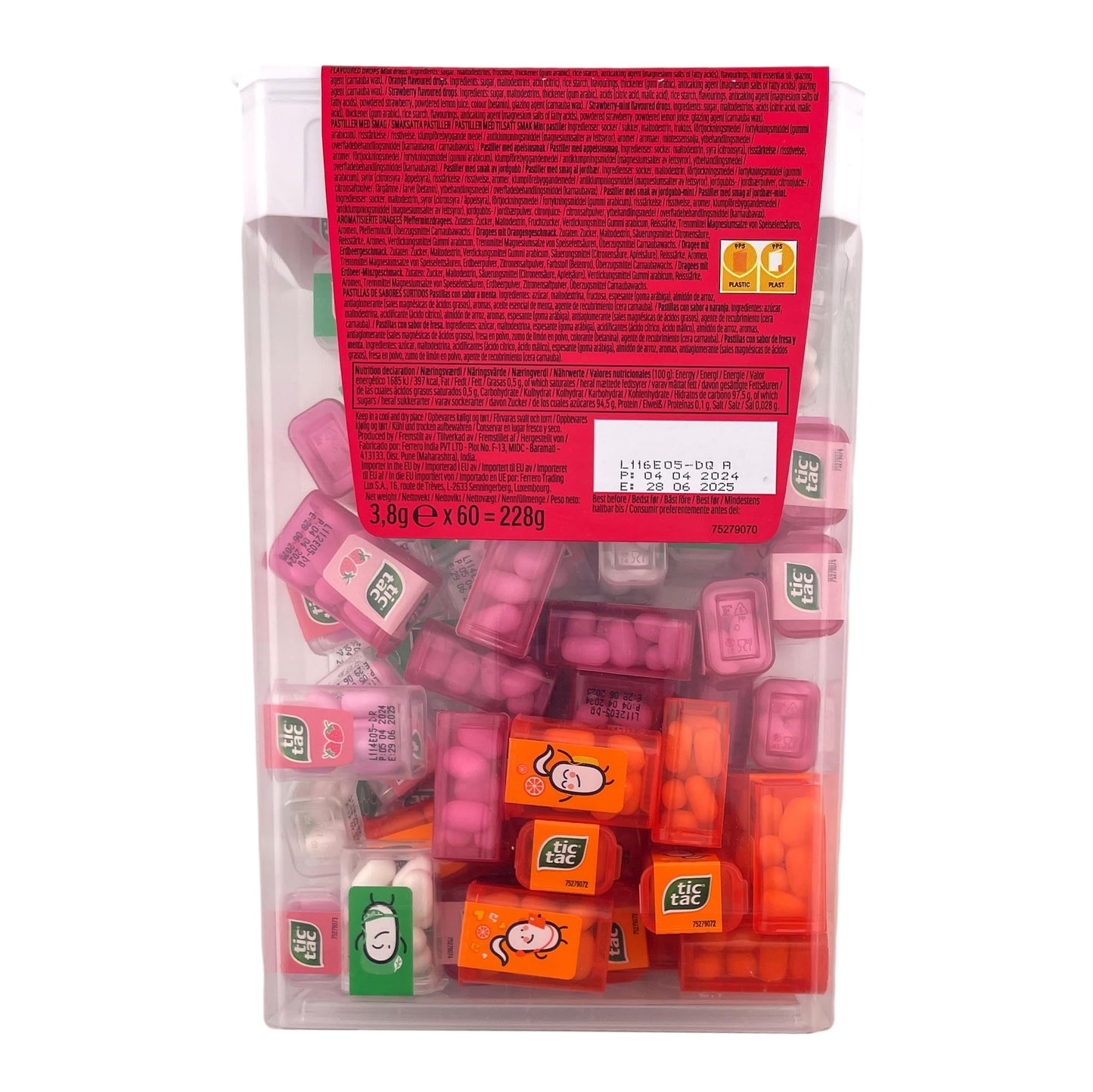 tic-tac Mini Mix 'Strawberry Edition' (228g) in 60 small boxes