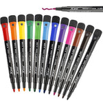 Whiteboard Marker-Stifte mit Schwamm (12er Pack): Trocken Abwischbar