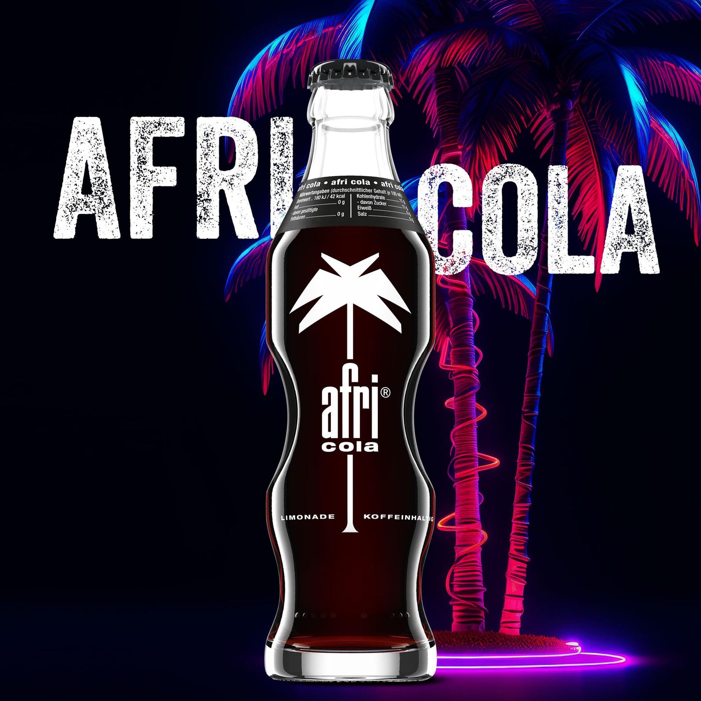 afri cola (24x 330ml) mit einzigartigem afri-Geschmack: EINWEG-Pfand