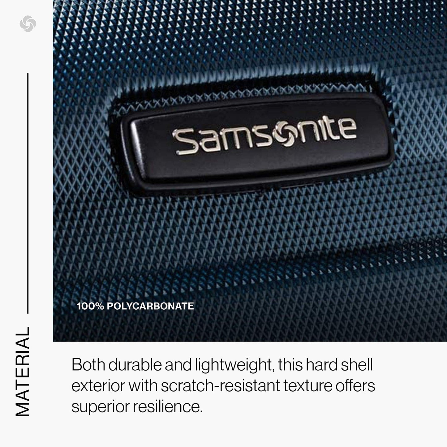 SAMSONITE 'Omni Pc' hard-shell travel suitcase set with TSA lock: Expandable