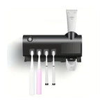 Porte-brosse à dents stérilisateur UV | Alimenté par l'énergie solaire et rechargeable : peu encombrant et hygiénique