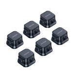 6x Magnetische Kabelhalter-Organizer | Selbstklebend, Verstellbar