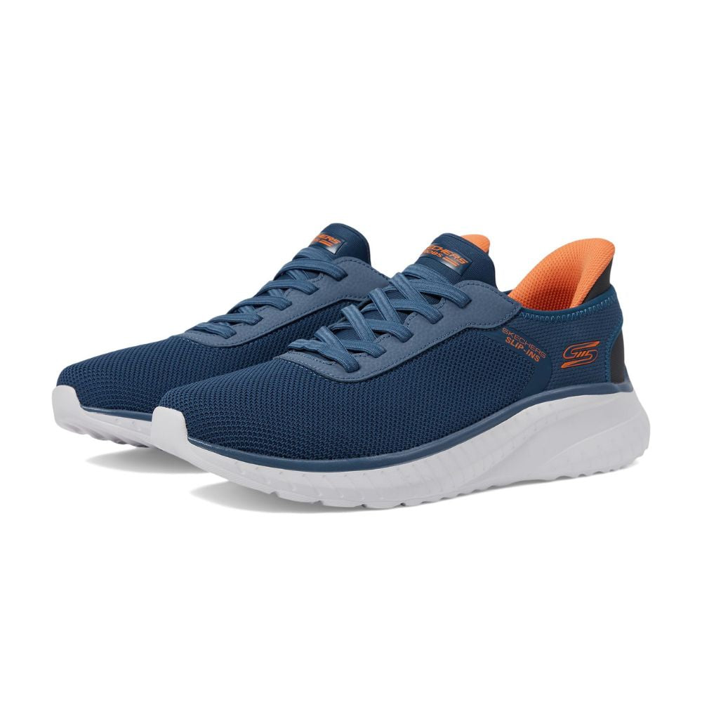 Skechers 'Squad Chaos-Solid Tour' Slip-Ins Men's Sneakers (Navy Blue)