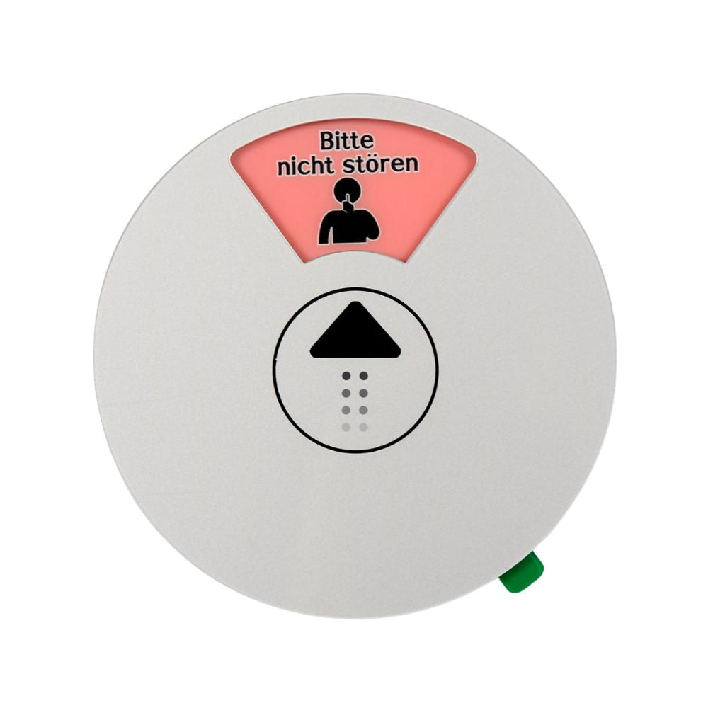 BITTE NICHT STÖREN-Schild | Rundes FREI-BESETZT Board (Grau - 15cm)