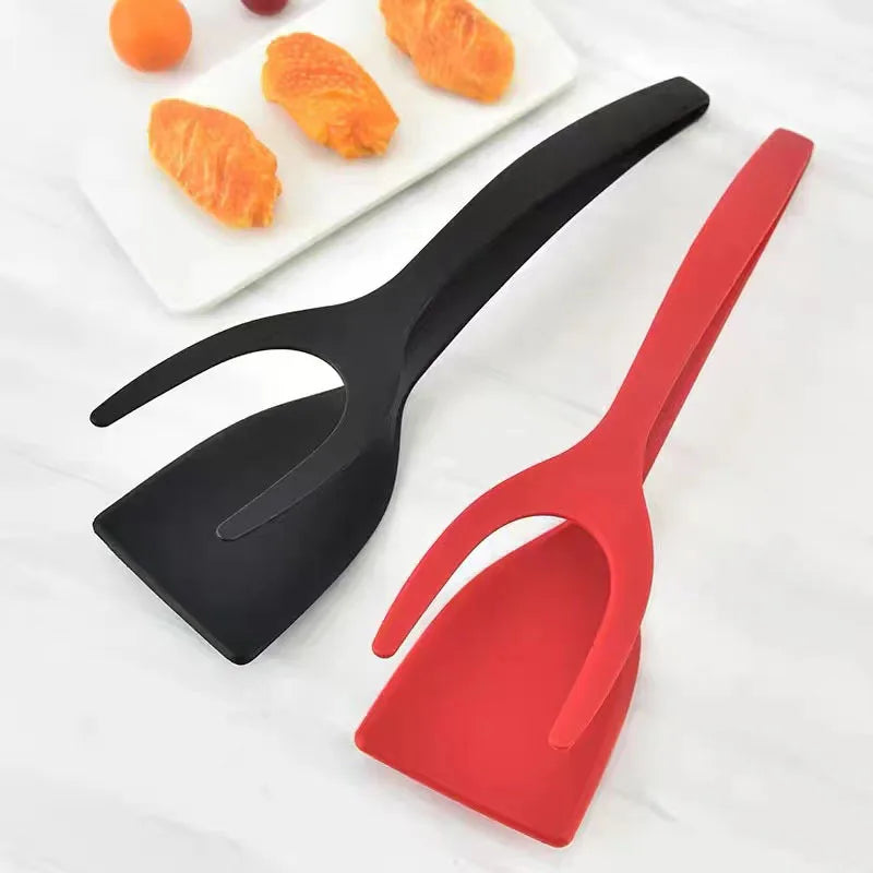 2-in-1 Pfannenwender | Antihaft: für Spiegelei - Pizza - Grill - Fleisch