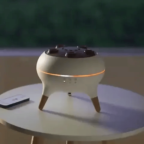 Dynamischer Quallen-Luftbefeuchter (250ml) mit Aroma-Diffuser & 7 Farben Nachtlichtern inkl. Fernbedienung für das Schlafzimmer (Preview GIF)
