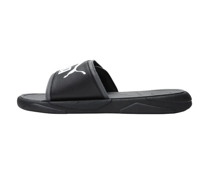 PUMA Black/White Unisex Royalcat Comfort Slide Badesandalen mit EVA-Laufsohle