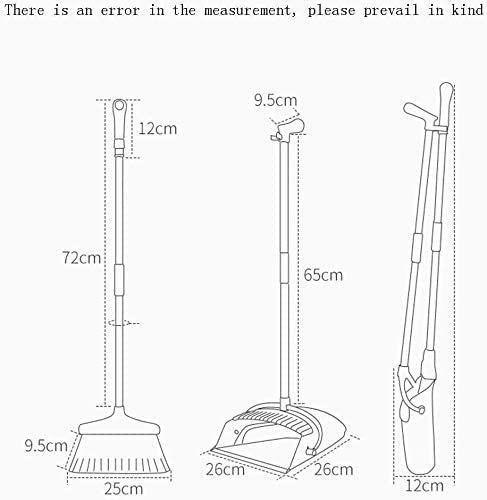 Broom and Dustpan Set | Combo with 137cm Long Handle for Kitchen, Household