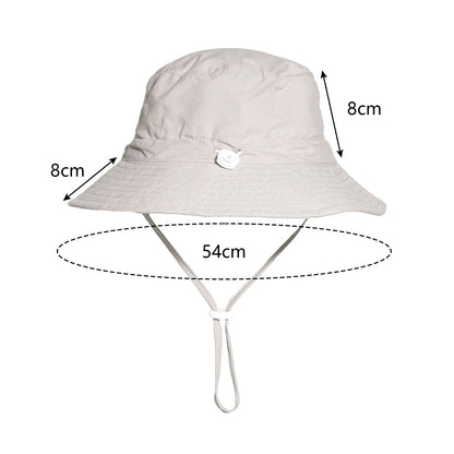 Baby and children's sun hat including sunglasses with UV protection (UPF 50+): Ideal for the beach and summer