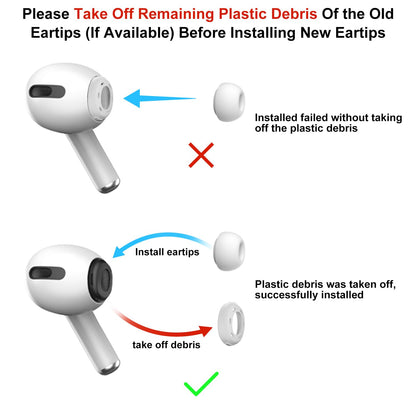 Replacement ear tips for Airpods Pro and AirPods Pro 2 with noise reduction hole