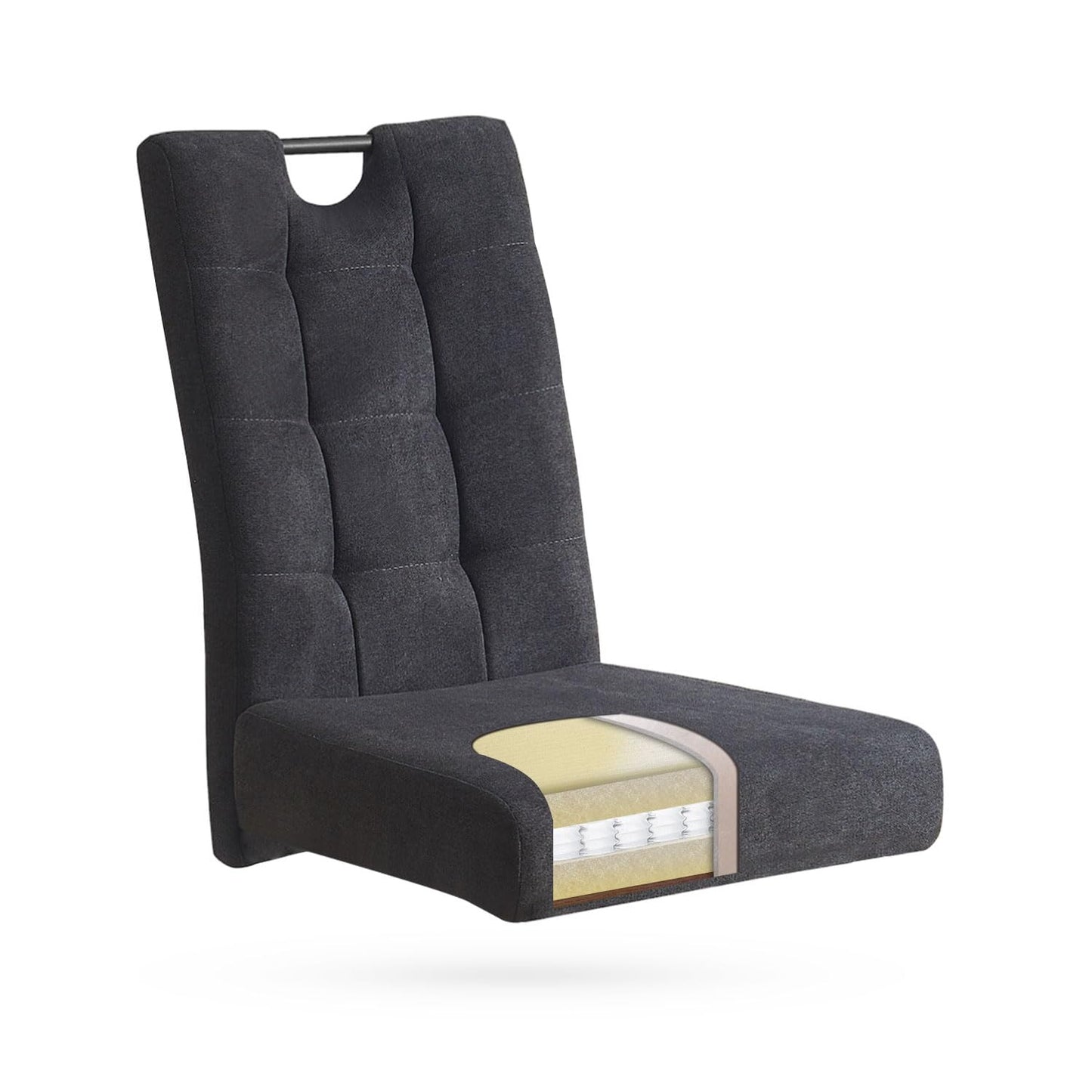 B&amp;D home set of two cantilever dining chairs 'Sofia' | Modern design in anthracite