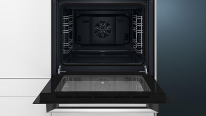 Siemens (HB113FBS1) iQ100 built-in oven, 60 x 60 cm | 3D hot air, LED display