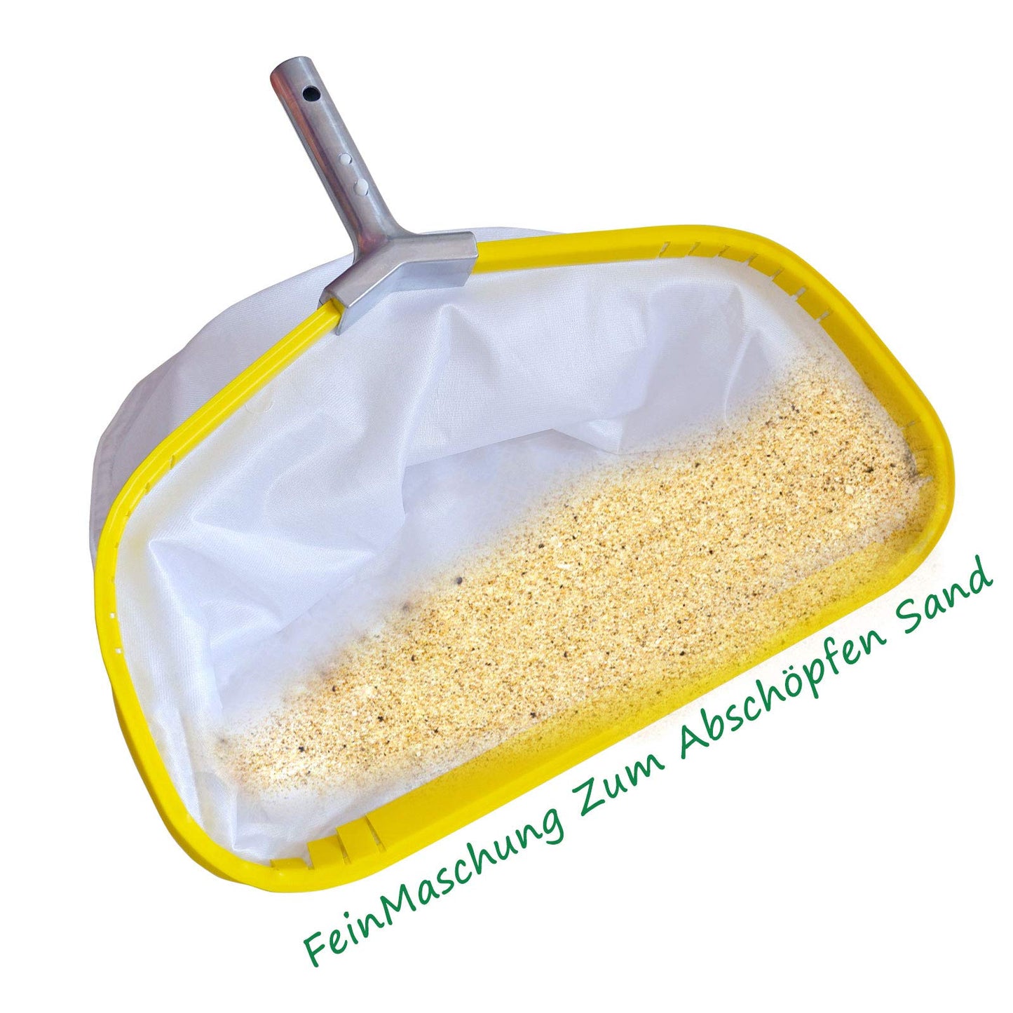 Schwerlast Laub-Käscher mit Aluminiumrahmen: Tiefen Netz für Schwimmbad Reinigung