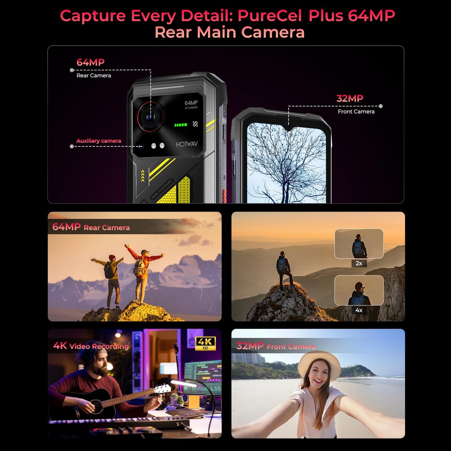 HOTWAV Hyper 7 5G Smartphone (20GB RAM+256GB Speicher): 280LM Campinglicht, 10800mAh