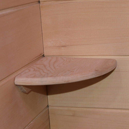 Dewello® Infrarotsauna 'Laval Plus' (135x105cm) für 1-2 Personen aus Hemlock-Holz, LED, Bluetooth