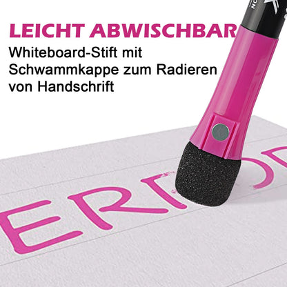 Whiteboard Marker-Stifte mit Schwamm (12er Pack): Trocken Abwischbar