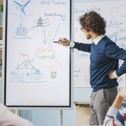 Whiteboard Marker-Stifte mit Schwamm (12er Pack): Trocken Abwischbar
