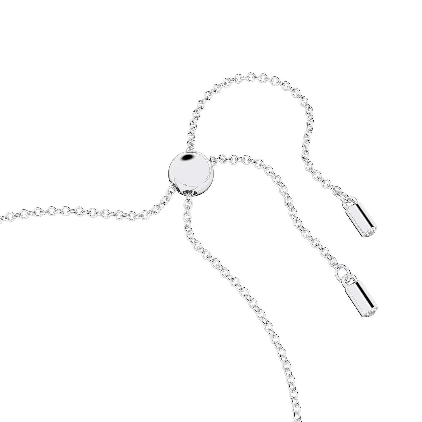 Swarovski 'Hyperbola' Rhodium-Plated Women's Bracelet: Infinity Symbol and Heart