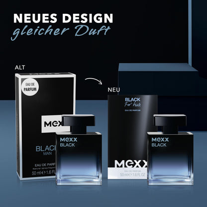 MEXX BLACK Man Eau de Parfume (50ml) with aquatic-woody notes