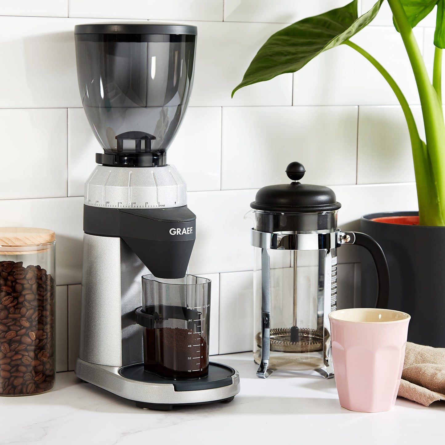 GRAEF (CM800) Electric Coffee Grinder '128W' with aluminum housing | 350g bean container