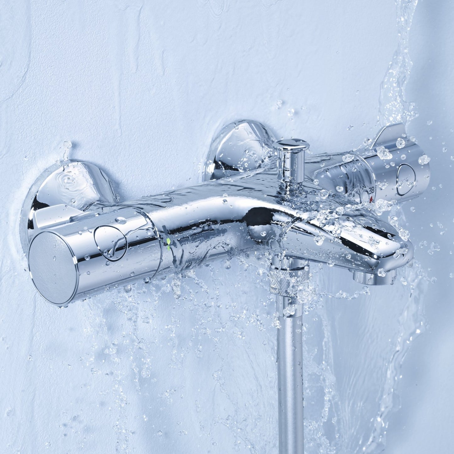 Grohe Grohtherm 800 thermostat battery (chrome): SafeStop, TurboStat