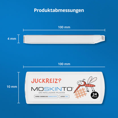 MOSKINTO Mückenpflaster gegen Mückenstich, Stichheiler (24 Pflaster) für Kinder und Erwachsene