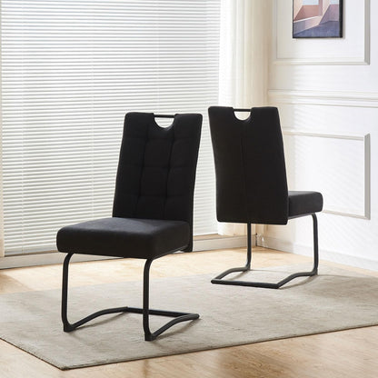 B&amp;D home set of two cantilever dining chairs 'Sofia' | Modern design in anthracite