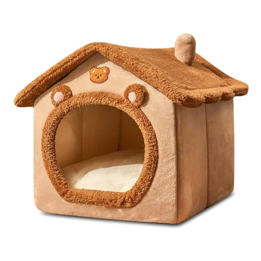 Lit pliable et lavable pour animaux de compagnie avec coussin amovible pour petits chiens et chats