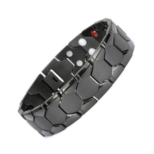 Herren Armband mit Magnettherapie für Gesundheit und Energie