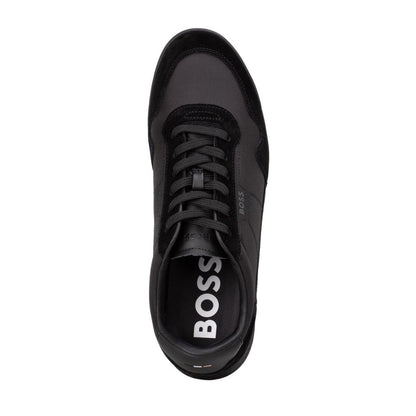 BOSS men's shoes with lacing and lining: Elegant and high-quality