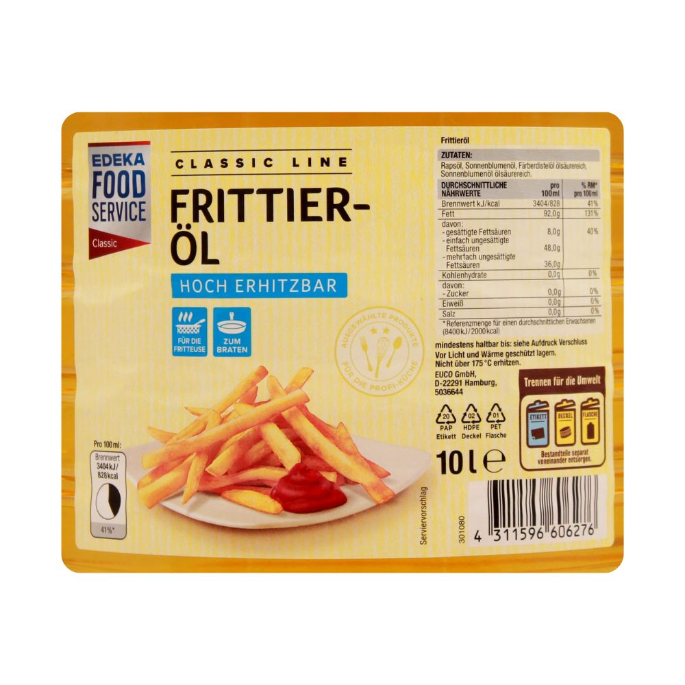Classic Line frying oil (10 liters): Ideal for deep fryers and frying