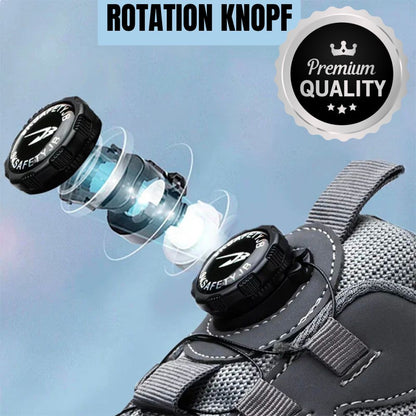 Rotating Button Sicherheitsschuhe | Herren Outdoor-, Arbeitsschuhe: Anti-Smash, Anti-Puncture